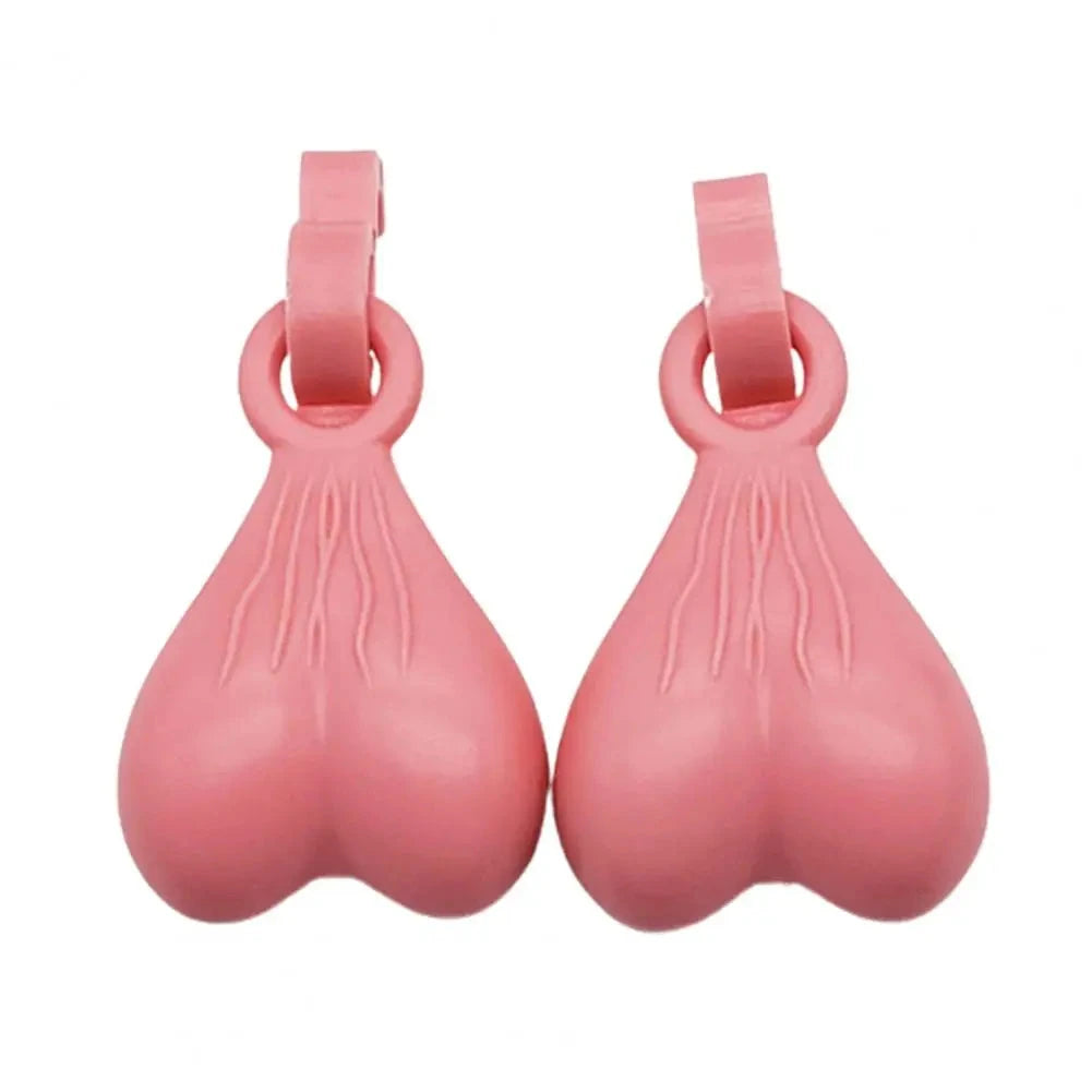 2Pcs Resin Croc Balls Shoe Charm Hanging Pendant Outdoor Sandals Novelty Testis Funny Sandal Shoes Ball Ornaments Shoe Buckle Good Vibrations
