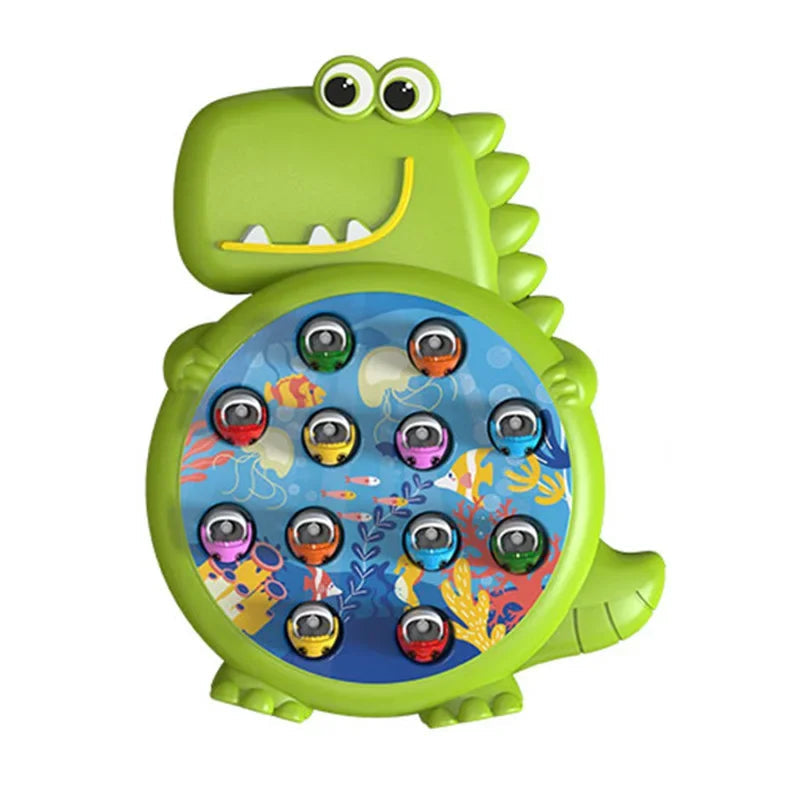 Dinosaur Simple Magnetic Fishing Toys Play Rod Game Toys for Children Baby Montessori with Rod Kids Educational Rotating Gift Good Vibrations