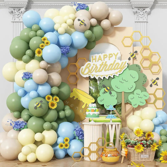 Rainbow Coloured Balloon Arch for Candy Sweet Birthday Party Decorations Donut Grow Ice Cream Birthday Party Decorations Good Vibrations