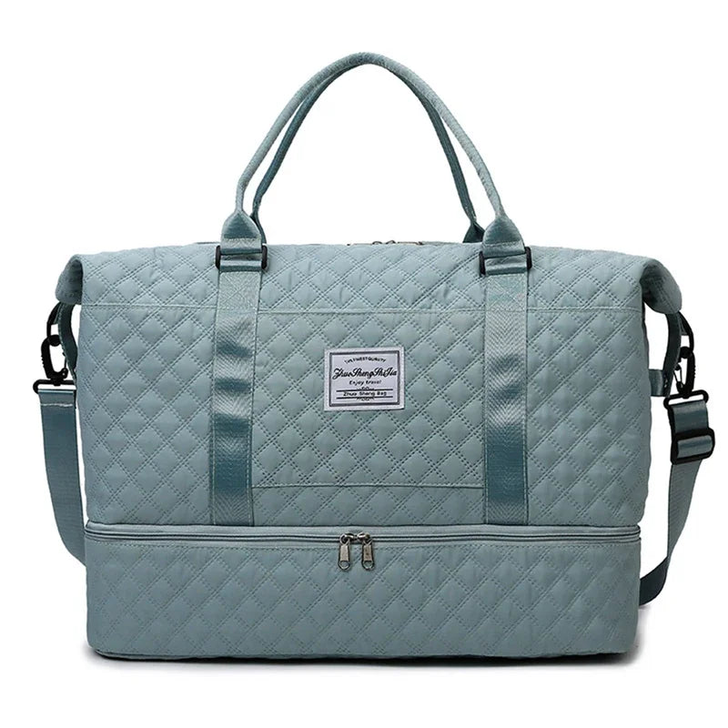 Lightweight Luggage Bag, Large Capacity Travel Duffle Bag Gym Tote Bags, Shoulder Weekender Overnight Bag Good Vibrations