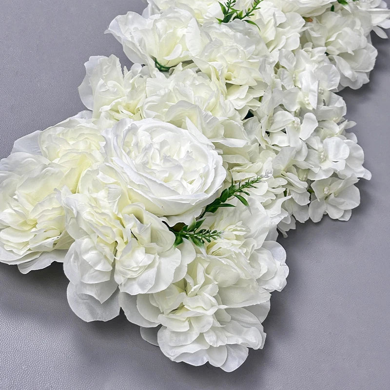 1pc Simulated Silk Flower Arrangement Leading To Wedding Arch Floral Arrangement Artificial Floral Row Decor Wed Arch Backdrop Good Vibrations