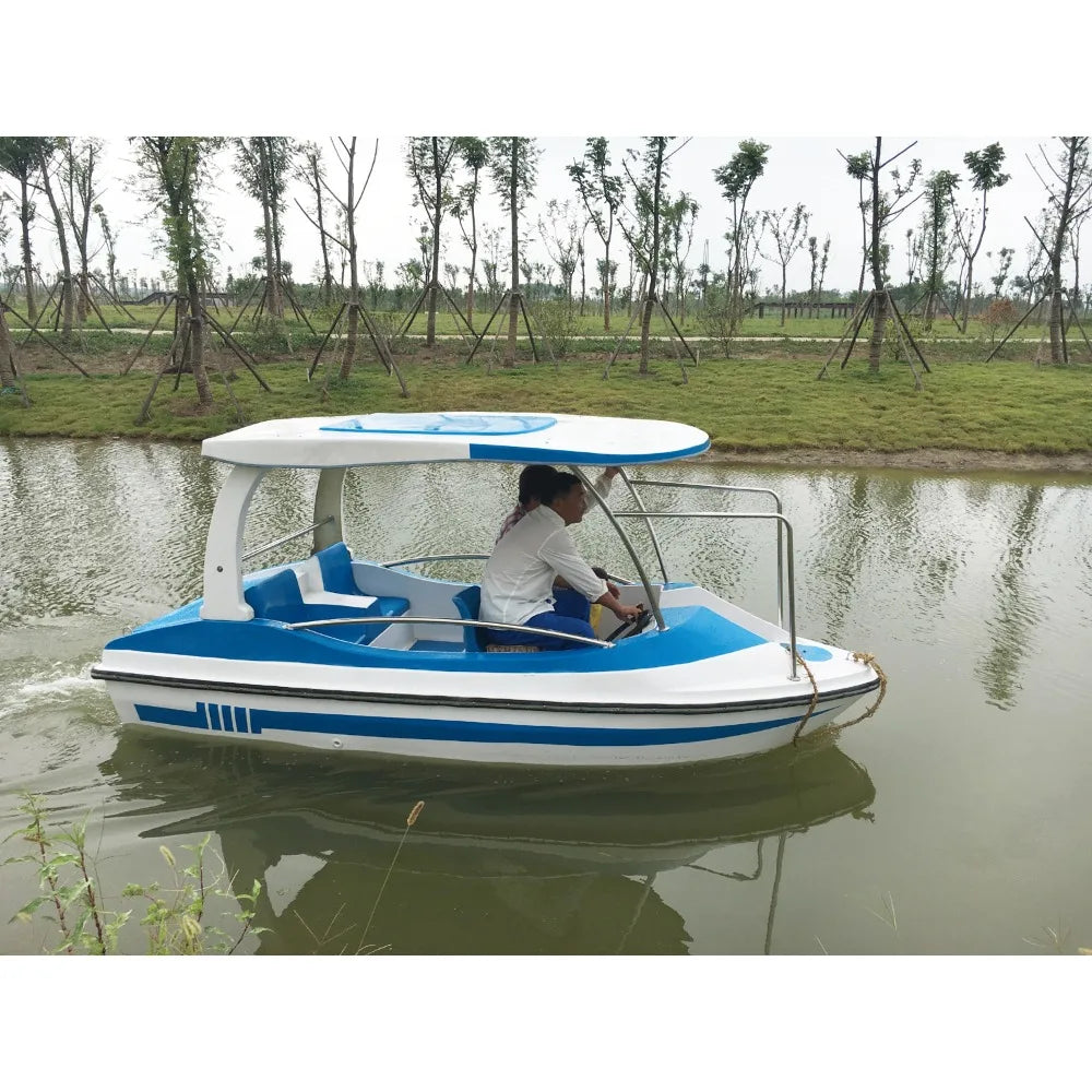 Water equipment for a 4-person electric fiberglass jet boat Good Vibrations