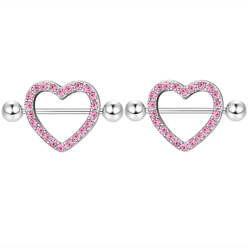 Stainless Steel Pink Bunny Nipple Piercing Jewelry Set 14G Green Bat Nipple Rings Bulk Cat Nipple Barbell Pack Piercing Pezon