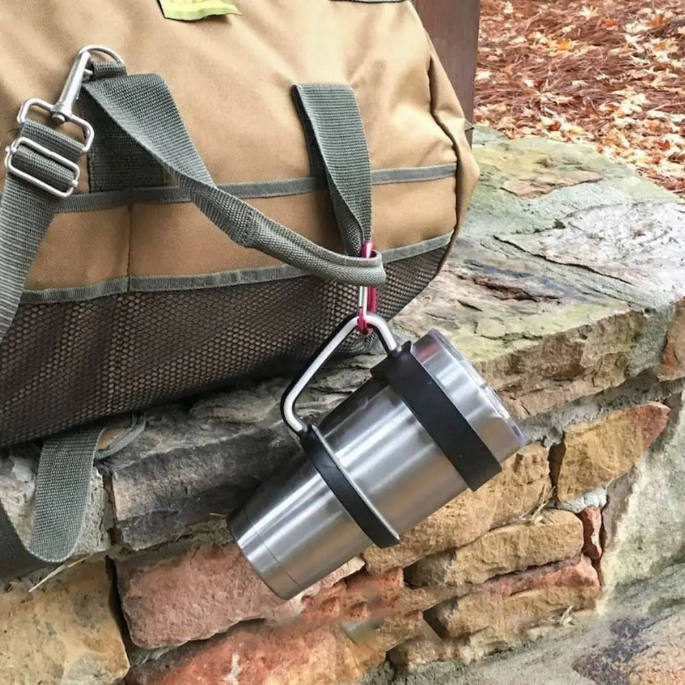 Water Bottle Tumbler Cup Handle for Yetti Rambller 20oz/30Oz Travel Mug Holder Car Vehicle Cup Drink Holder Rack Bottle Holder Good Vibrations Adult Super Store