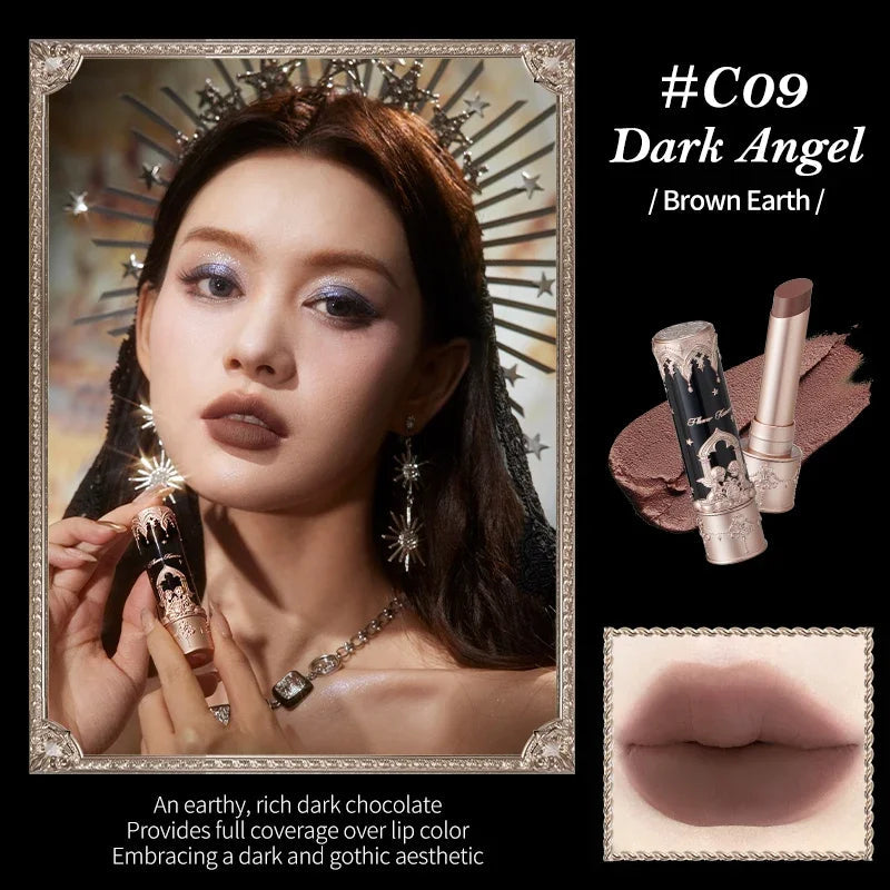 Flower Knows Lipstick Swan Ballet Lip Gloss Mirror Moisturizing Long-lasting Lip Glaze Nostickcup Nourishing 3.5g Good Vibrations