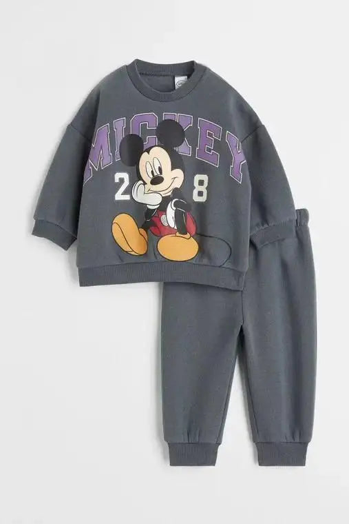 Baby Clothing Set Children's Set Boys' Trendy Loose Sports Set Children's Sports Set Fashionable Top+pants 2-piece Set Good Vibrations
