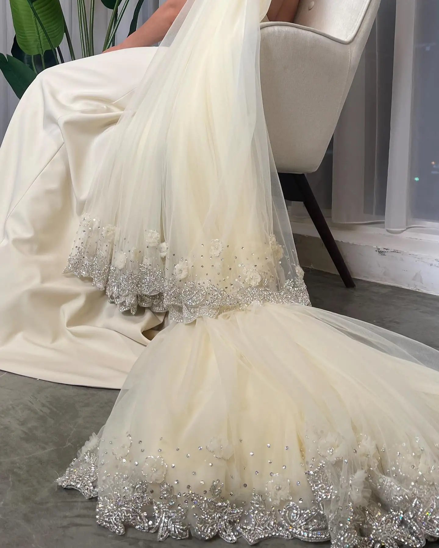 Sharon Said Saudi Arabic Beige Halter Evening Dresses for Wedding Dubai Crystal Long Formal Gowns Party Dress SS444 Customized
