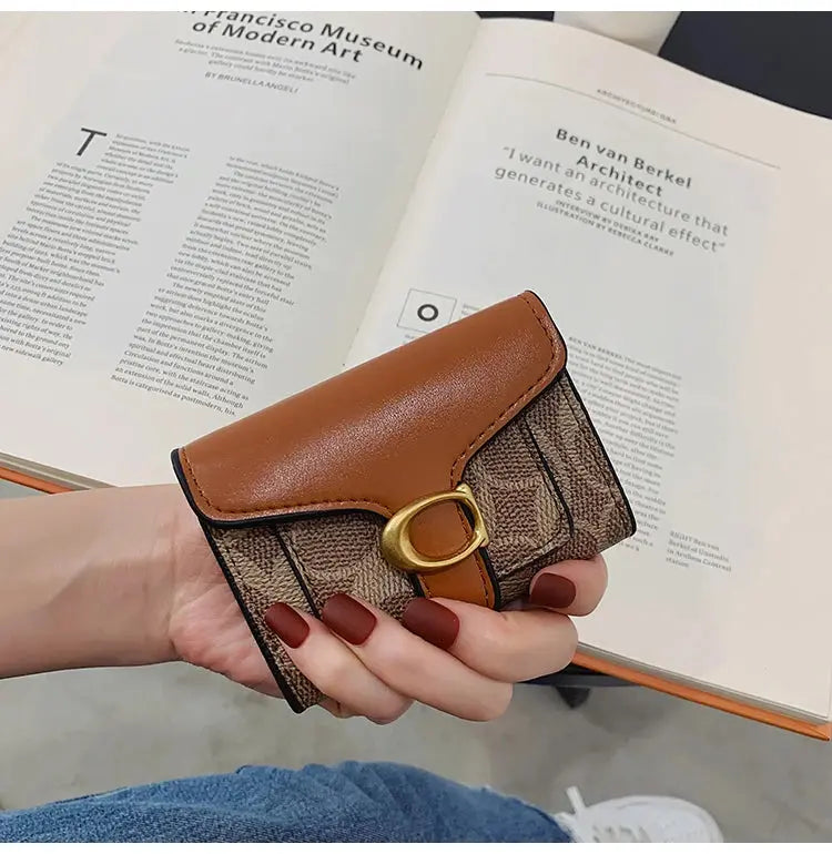 Women's Light Luxury Wallet, Durable Compact Storage Bag with Versatile Functions for Fashionable Lifestyle Good Vibrations