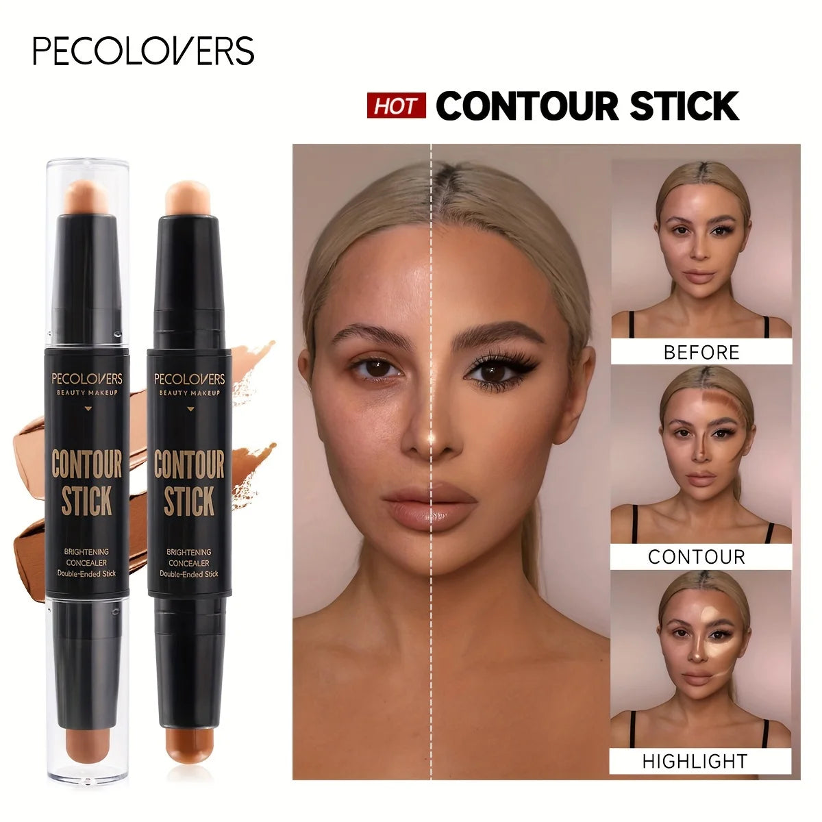 Face Concealer Contouring For Face Bronzer Beauty Contour Makeup Base Foundation Cream For Women's Cosmetics New Good Vibrations