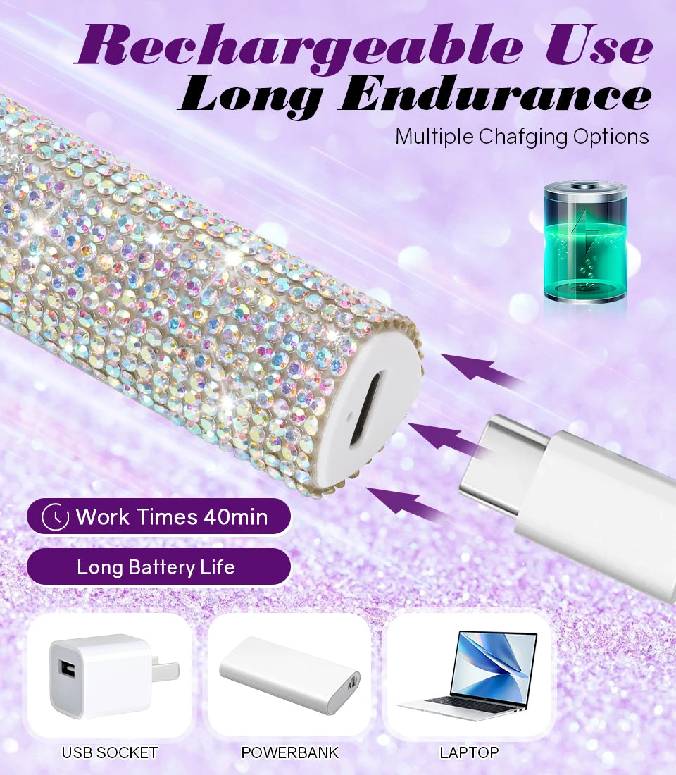 DianaBeauty Handheld Nail Dryer Lamp UV/LED Nail Curing All Gel Polish Nail Art Tool USB Rechargeabl Quick Dry Nail Lamp Good Vibrations Adult Super Store