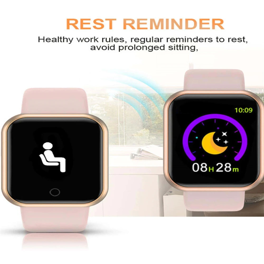 Sport Smart Watches Color Screen Life Waterproof Bluetooth Fitness Bracelet With Health Blood Pressure Heart Rate Sleep Monitor Good Vibrations