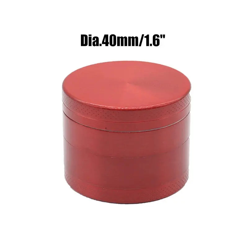 40/50/63mm Aluminium Alloy Tobacco Grinder 4 Layers Herbs Grinders Mill Pepper Pot Spice Dry Herb Crusher Tool for Smoking GOOD Vibrations Adult Super Store