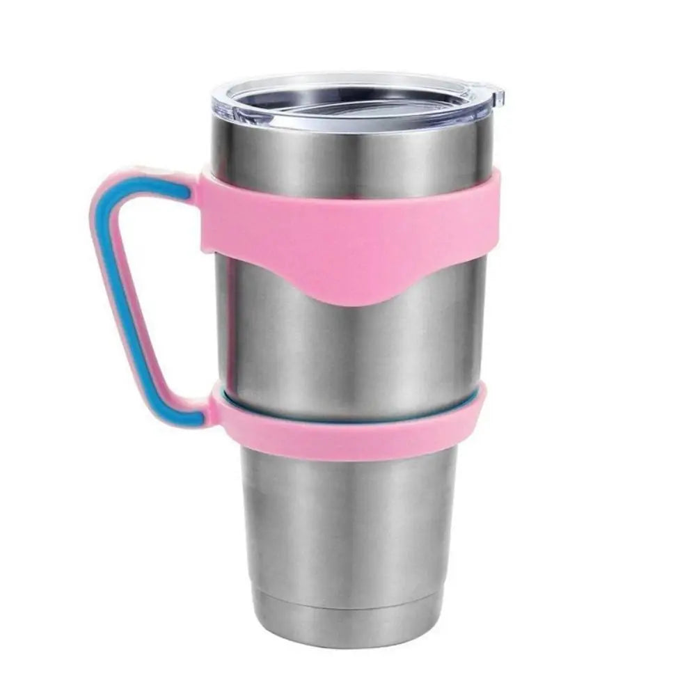 Water Bottle Tumbler Cup Handle for Yetti Rambller 20oz/30Oz Travel Mug Holder Car Vehicle Cup Drink Holder Rack Bottle Holder Good Vibrations Adult Super Store