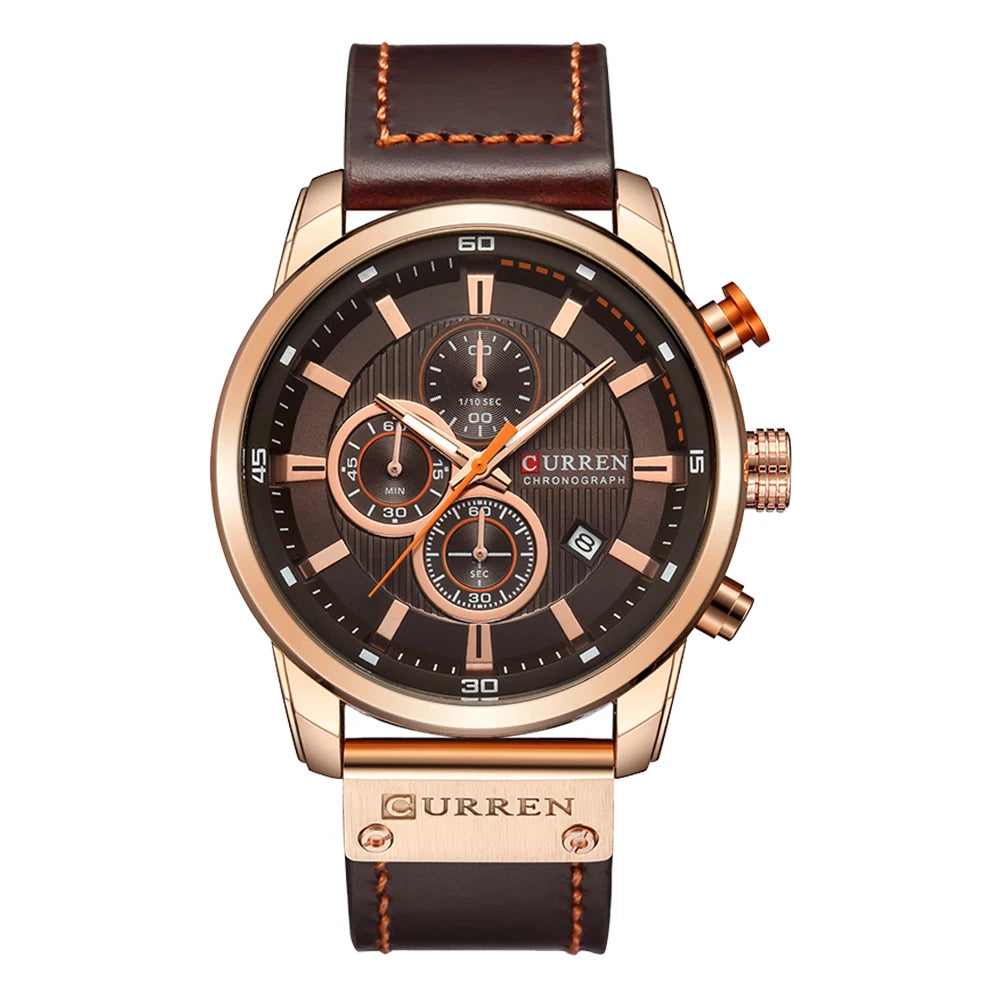 CURREN Fashion Date Quartz Men Watches Top Brand Luxury Male Clock Chronograph Sport Mens Wrist Watch Hodinky Relogio Masculino Good Vibrations