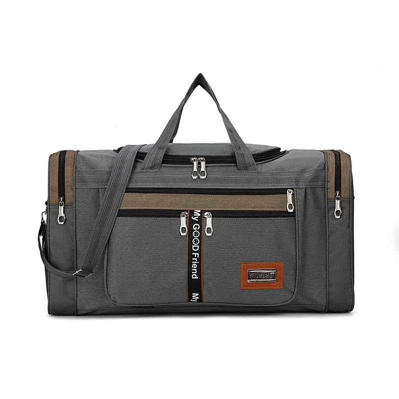 Travel Bag Large Capacity Handbag Portable Outdoor Carry Luggage Convenient Practical Male's Weekend Duffle Bags Good Vibrations