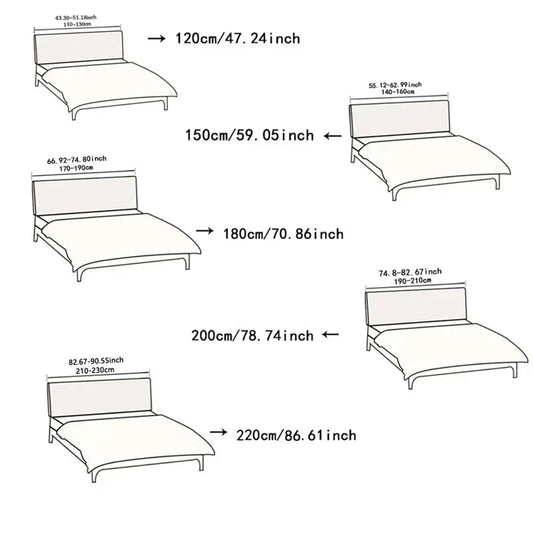 Pu Leather Bed Headboard Cover Technology Cloth Waterproof Bed Head Cover All-inclusive Bedside Protector Slipcovers Bedroom Good Vibrations