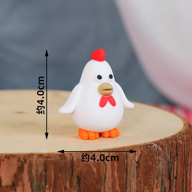 Farm Series Cake Topper Lambs Ponies Piglets Chickens Ducks Haystacks for Children's One Year Old Birthday Party Cake Decoration Good Vibrations