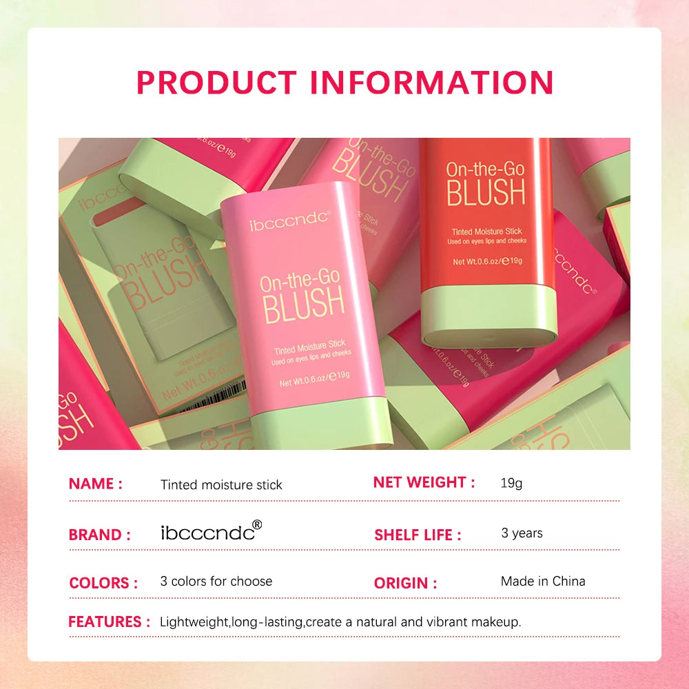 pixiBlush Cosmetic Blush Makeup Products Make Up Blusher Cosmetics Pink Blush in Bar Korean Palette Long lasting Matte Stick Good Vibrations
