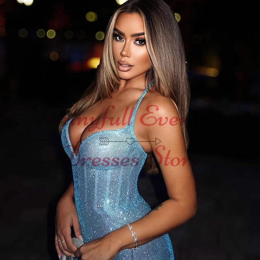 Thinyfull Sexy Mermaid Prom Evening Dresses Sweetheart Backless Glitter Night Party Dress Formal Cocktail Prom Gowns Customized Good Vibrations