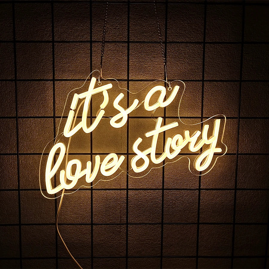 Neon Wedding Sign, Led Letter Lights Used For Valentine'S Day Party, Wedding Background Aesthetic Decor, Usb Power Supply Light Good Vibrations