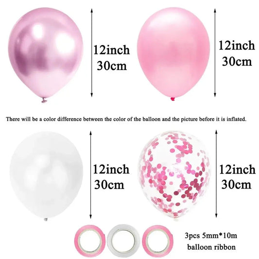 Balloons Wedding Party Supplies Baby Shower Valentine's Day Birthday Pink Happy Anniversary Decoration Girl Latex Child's Day Good Vibrations