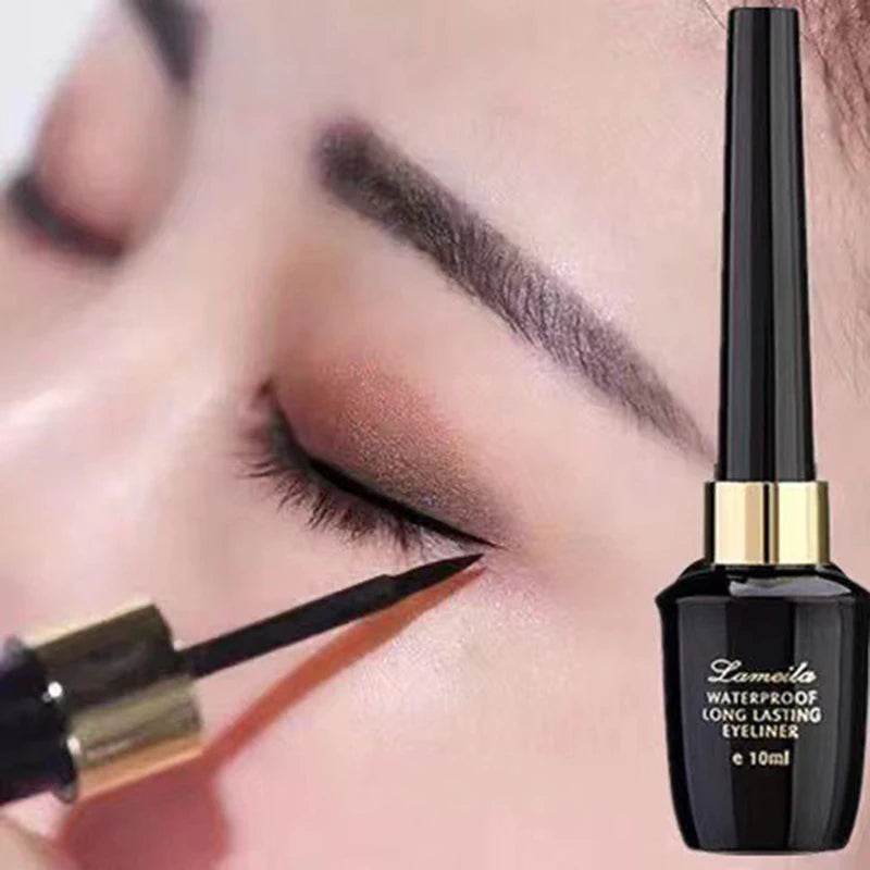 Long-lasting hard-tipped gel eye ultra-fine waterproof black liquid eyeliner pen Good Vibrations