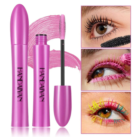 Colorful Silk Mascara Blue Red Black Cream Length Waterproof Smudge-Proof Colored Thickening Lengthening Curling Makeup Cosmetic Good Vibrations