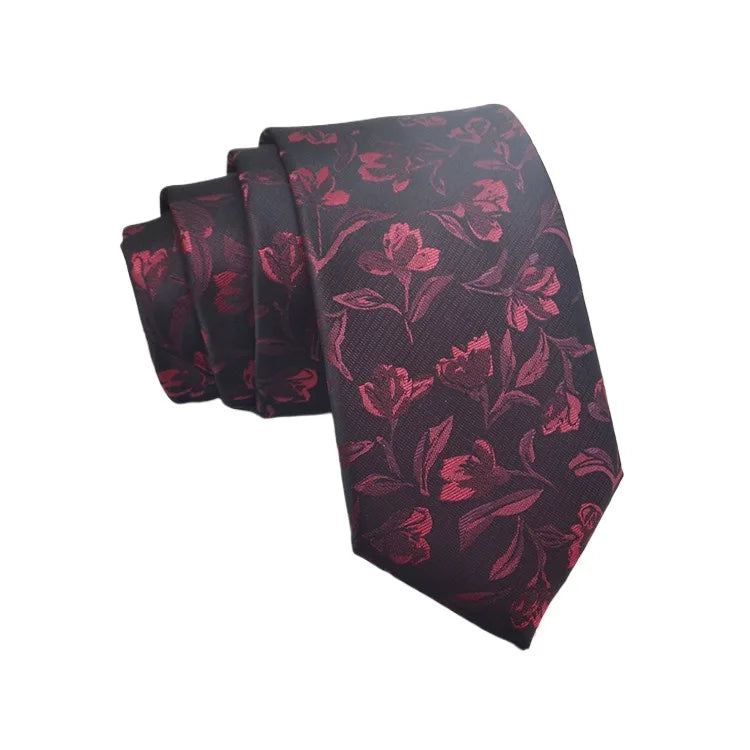 35 Styles Men's Silk Ties Jacquard Dot Floral 8cm Necktie Accessories Daily Wear Shirt Suit Cravat Wedding Party Gifts Neck Tie Good Vibrations