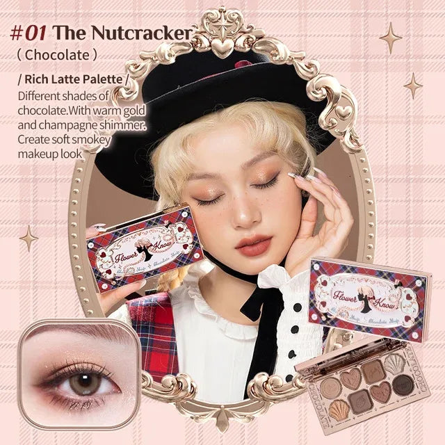 Moonlight Mermaid Gemstone Eyeshadow Palette Highly Pigmented Matte Shimmer Swan Ballet Eye shadow Collection Good Vibrations