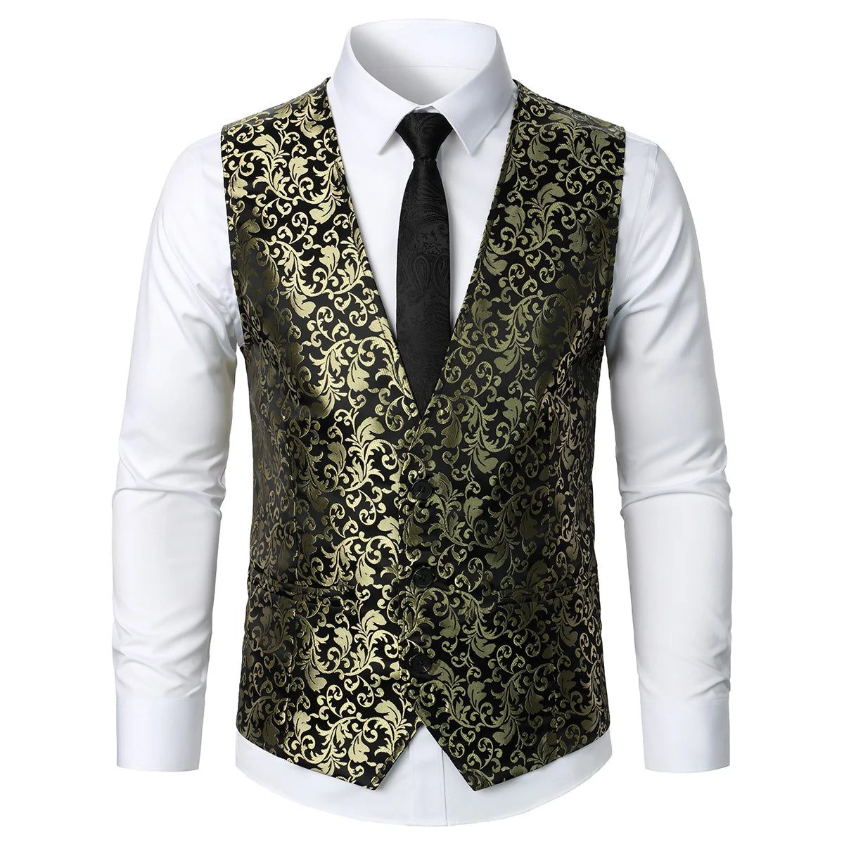 Men Suit Vest Coat Stripe Fabric Open Button Design Classic Design Causal Business Fashion Slim Fit Men Suit Good Vibrations