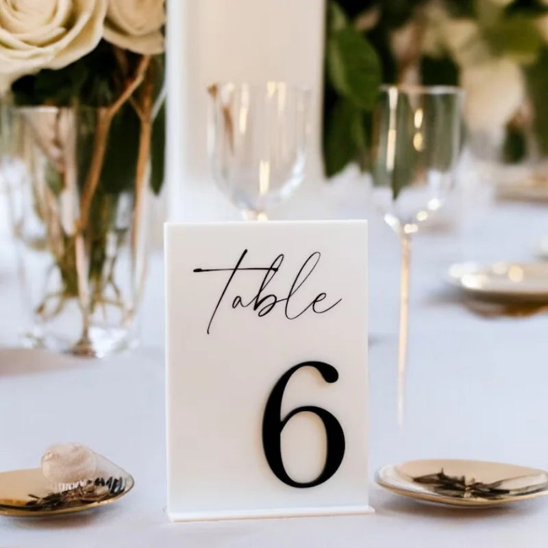 Acrylic Table Numbers White Arched Wedding Table Number Custom Acrylic Wedding Table Numbers Wedding Table Decor Wedding Signage Good Vibrations