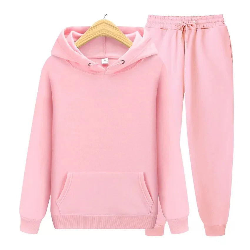 Jogging Women's Tracksuit Casual Women's Sports Suit Loose and Comfortable Daily 2024 Stripe Hoodie Two Piece Set Matching Sets Good Vibrations