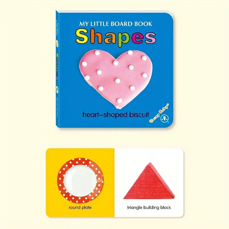 Baby Colorful Pattern Card Books Interactive Sensory Baby Toys Newborn Development Gift Accompanying Reading Early Education Good Vibrations