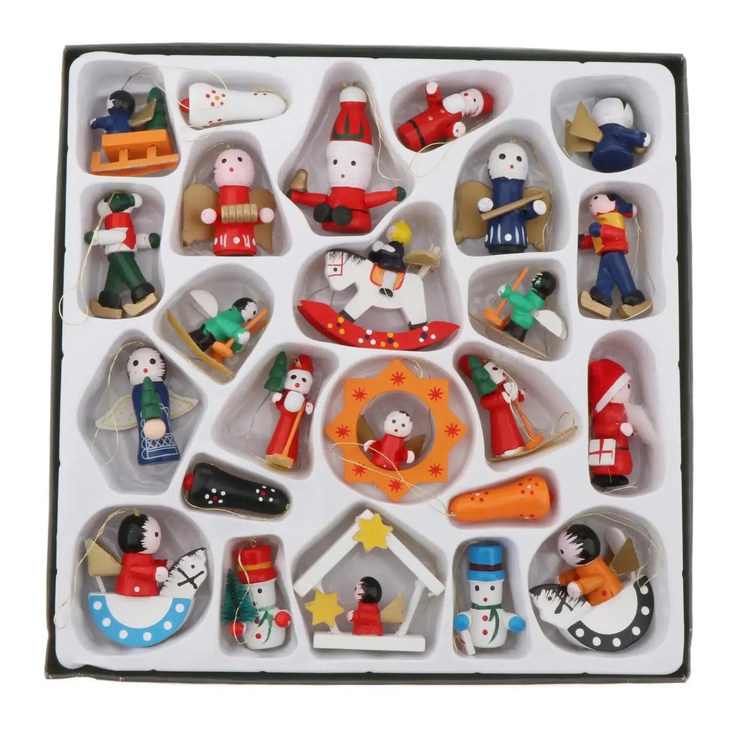 A Christmas Box Christmas Trees Hanging Santa Crafts Ornaments Family Friends Trees Charms Decorations DIY Keychain Pendants Good Vibrations