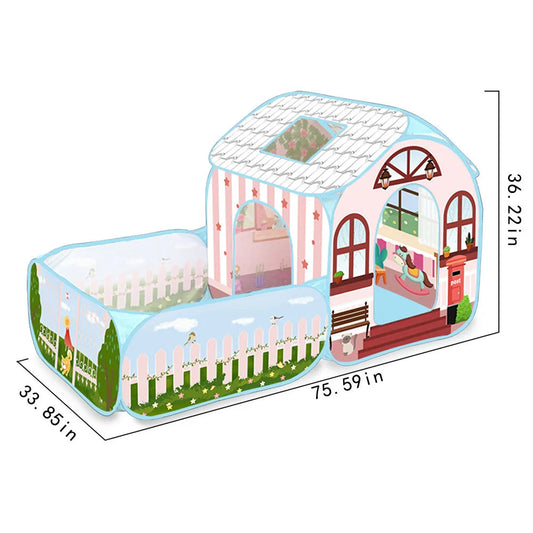 Pop Up Play Tent with Ball Pits for Toddlers Indoor Outdoor Playhouse Toys for Boys Girls Kids Play Tent Baby Space World Good Vibrations
