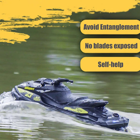 UDI023 RC Speedboat 2.4G Jet Spray RC Boat Remote Control Ship Waterproof Self-Righting LED Lights RTR High-Speed Models Toys Good Vibrations