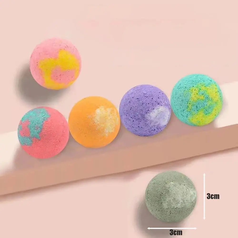 12Pcs/Set Bubble Small Bath Bombs Body Stress Relief Exfoliating Moisturizing Fragrances Aromatherapy SPA Salt Ball Skin Care Good Vibrations