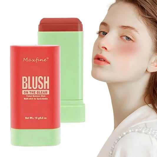 Makeup Blush Stick Waterproof Multi-purpose Facial Nourishing Blush Stick Cheek Natural Blusher Cute Korean Makeup for Women Good Vibrations