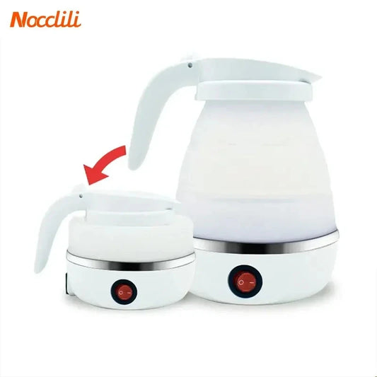 Electric Kettle Mini Foldable Water Heater 600ml Home Hot Water Kettle Portable Kitchen Kettle 220V Travel Home Electric Kettle Good Vibrations