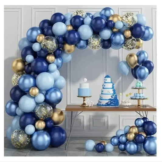 72Pcs Blue Balloon Garland Arch Welcome Baby Shower Valentines Day Birthday Party Wedding Decorations Good Vibrations