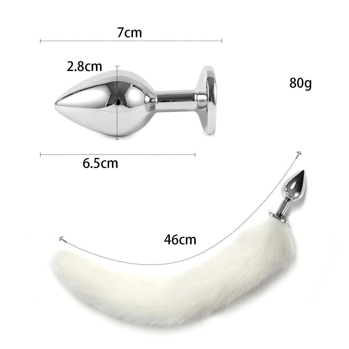 VaHppy SM BDSM Sex Toy Sets role-playing Fox 5pcs/lot Plush Anal Plug Tail Bell Collar Mouth Plugs White/Black/Pink Couple games GOOD Vibrations