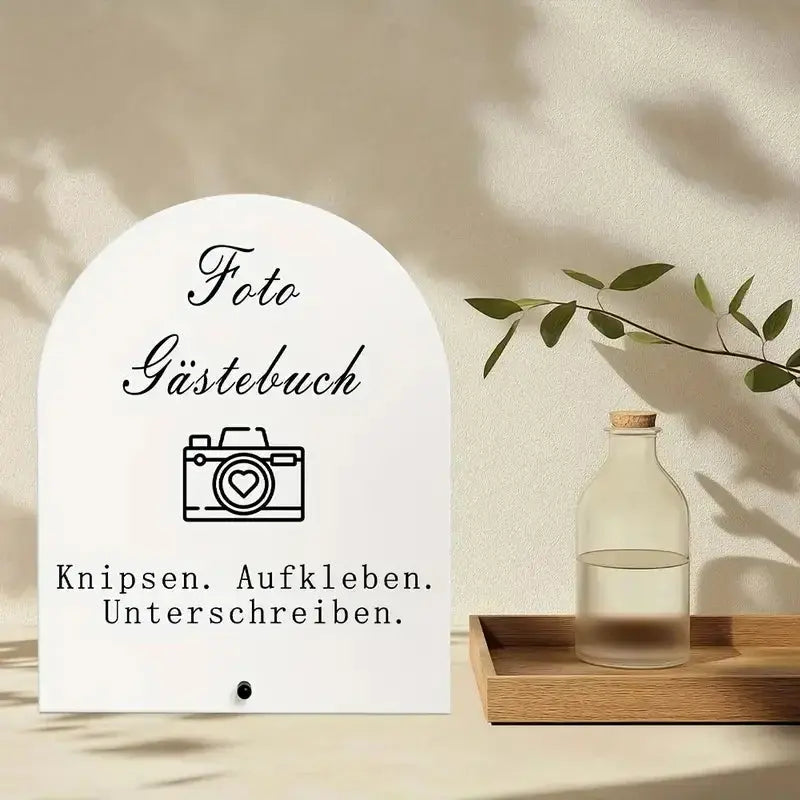 Wedding Photo Guestbook Acrylic Sign Showcases photo guestbook SNAP IT. STICK IT. SIGN IT. for Weddings Events Parties Good Vibrations