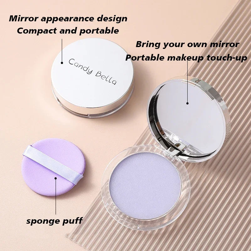1PC Candy Bella Violet Cream To Powder Skin-friendly Skin Natural Face Long Lasting Oil-controlling Contouring Powder Cosmetics Good Vibrations