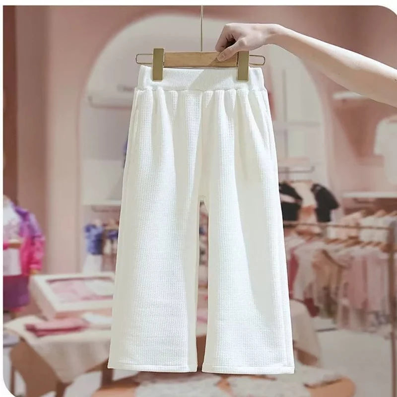 Girls Clothes Sets Spring Autumn Blouses Tops + Pants Outfits For Children Clothes Set Sweet Kids Clothing 4 6 9 T2Pcs Good Vibrations