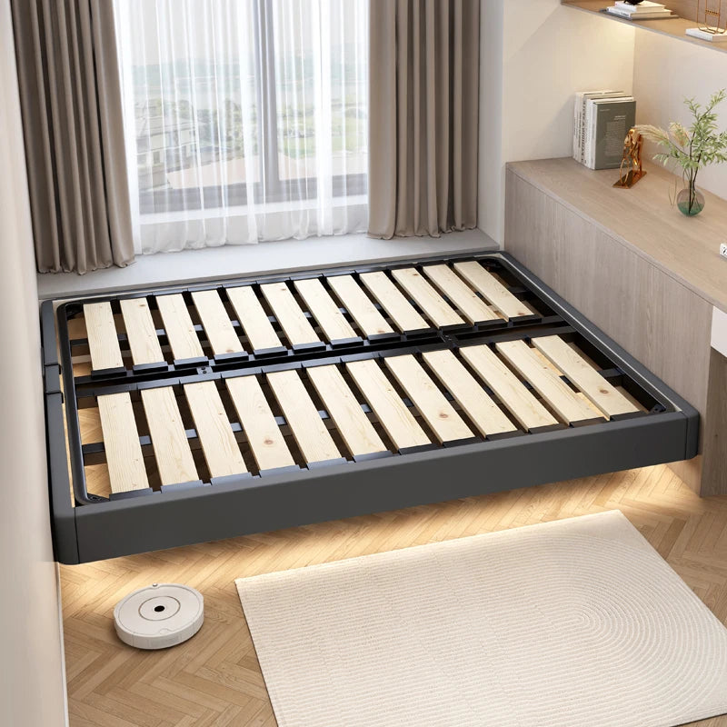 Individual Double Bed Frames Nordic Modern Minimalist Twin Double Bed Bases Wood Sleeping Luxury Cama Queen Size Hotel Furniture Good Vibrations