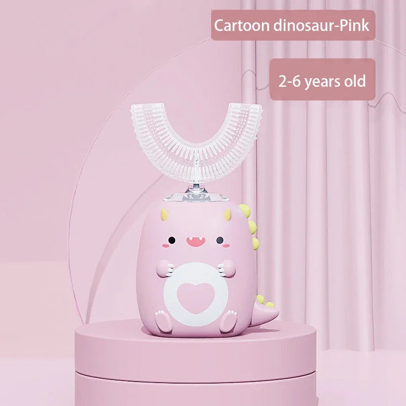 Electric U-shaped Toothbrush Children Sonic Toothbrush 360 Degrees Smart Dental Tooth Brush Teeth Whitening for Waterproof Kids Good Vibrations