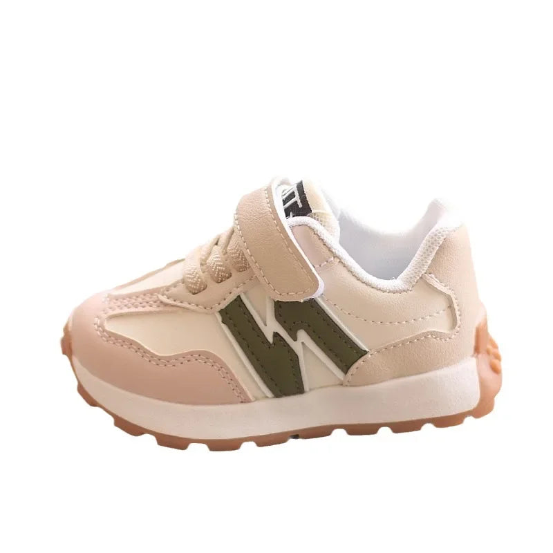 Children's Sports Shoes Toddler Breathable Non Slip Comfort Sneakers Lightweight Hook and Loop Soft Sole Running Casual Shoes Good Vibrations