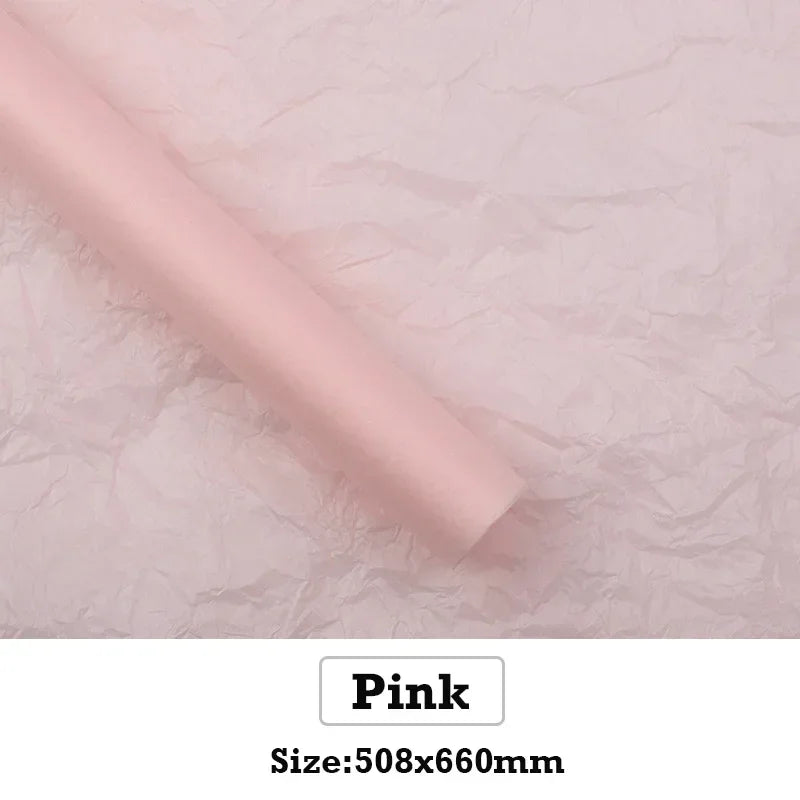 10pcs 50*66cm Flower Wrapping Paper Flower Bouquet DIY Craft Paper Wedding Birthday Baby Shower Party Gift Packing Supplies Good Vibrations
