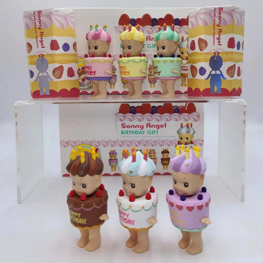 Sonny Angel Birthday Cake Series Blind Box Lying Down Angel Series Anime Figures Kawaii Cartoon Surprise Box Toys For Kids Gifts Good Vibrations