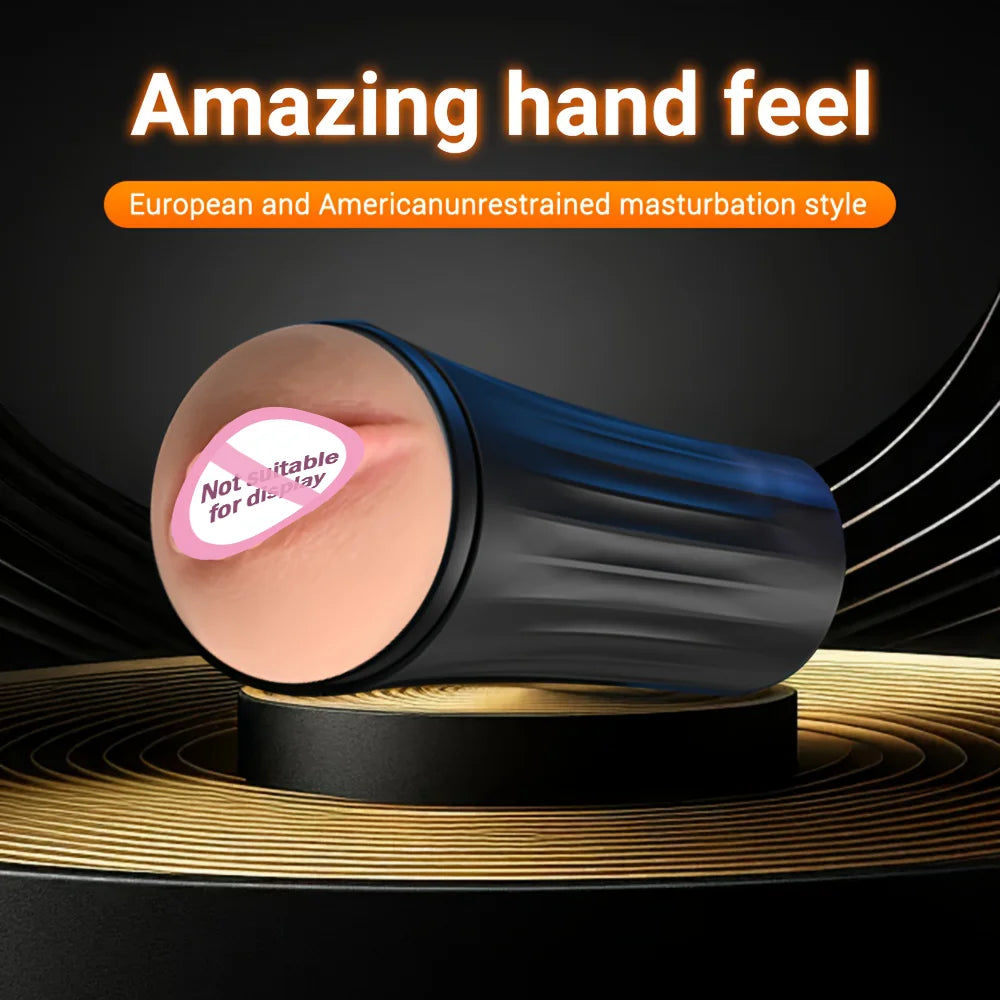 Male Masturbator Cup Adult Erotic Toys Realistic Rubber Vagina Penetration Soft Pocket Pussy Deep Throat Sexy Toys for Man Good Vibrations Adult Super Store